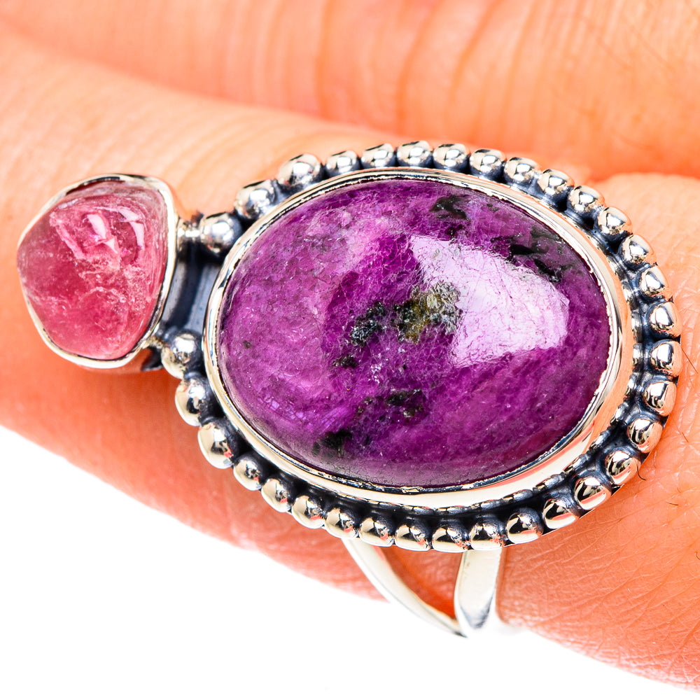 Ruby Fuchsite Rings handcrafted by Anasilvercos - RING93032