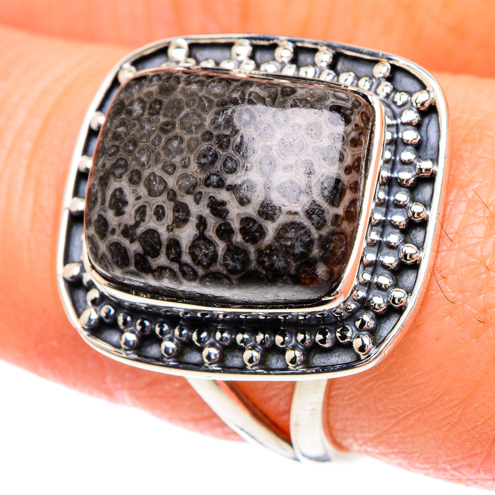 Dinosaur Bone Rings handcrafted by Anasilvercos - RING93038