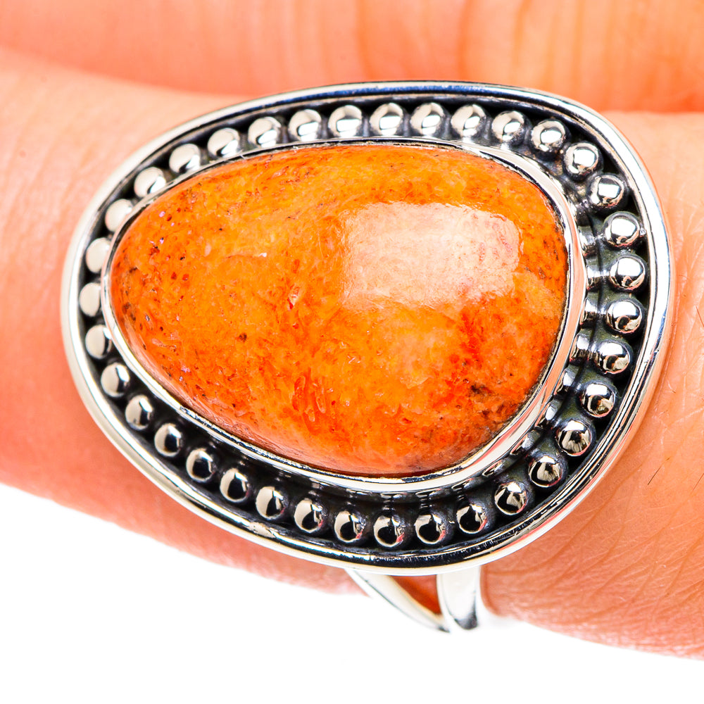 Sponge Coral Rings handcrafted by Anasilvercos - RING93054