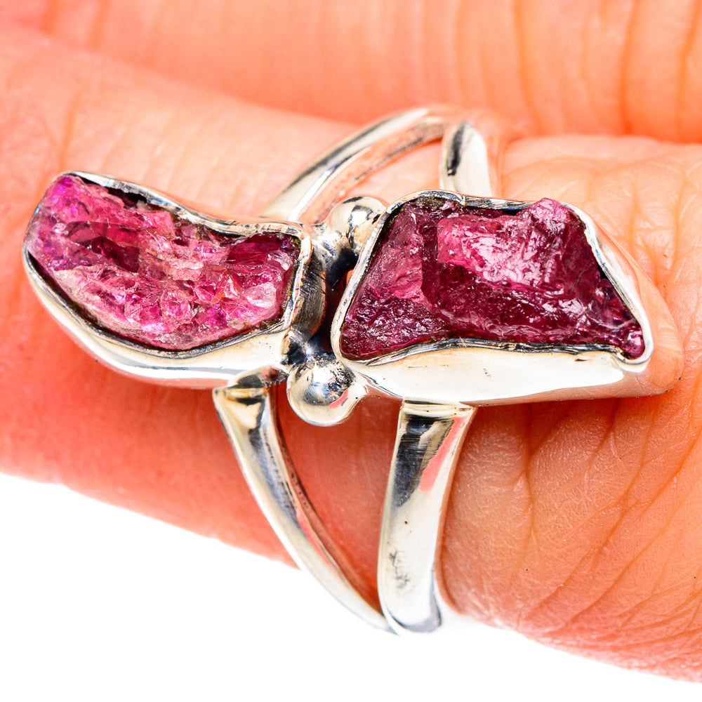 Pink Tourmaline Rings handcrafted by Anasilvercos - RING93057
