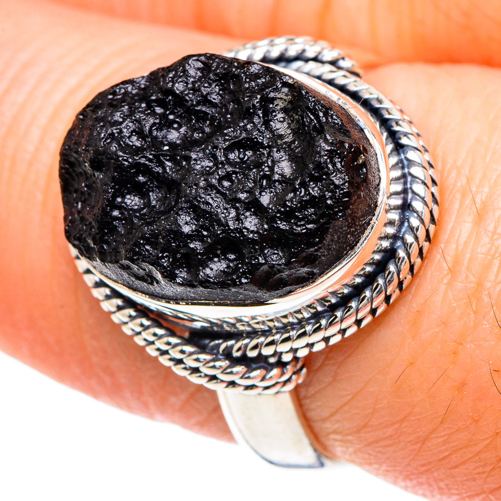 Tektite Rings handcrafted by Anasilvercos - RING93062