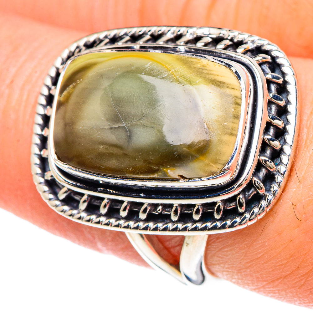 Willow Creek Jasper Rings handcrafted by Anasilvercos - RING93069