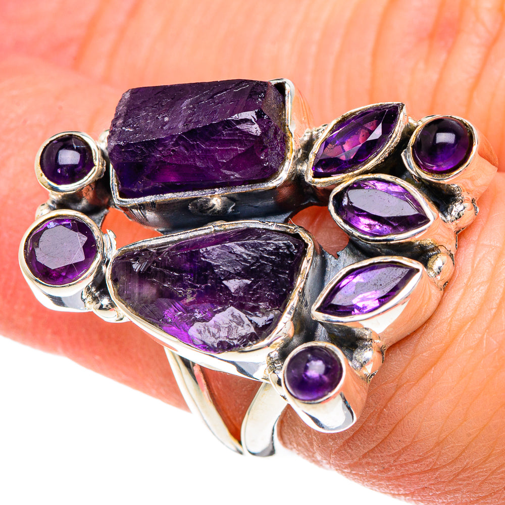 Amethyst Rings handcrafted by Anasilvercos - RING93077