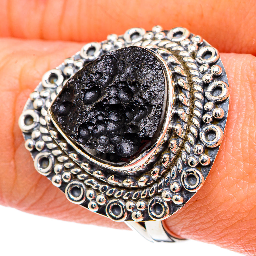 Tektite Rings handcrafted by Anasilvercos - RING93078