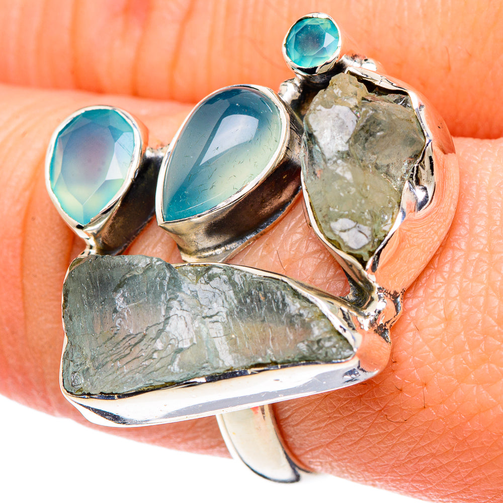 Aquamarine Rings handcrafted by Anasilvercos - RING93084
