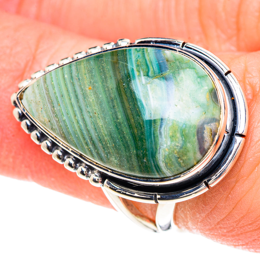 Ocean Jasper Rings handcrafted by Anasilvercos - RING93085