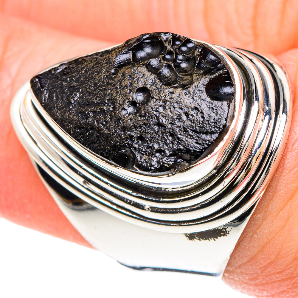 Tektite Rings handcrafted by Anasilvercos - RING93091