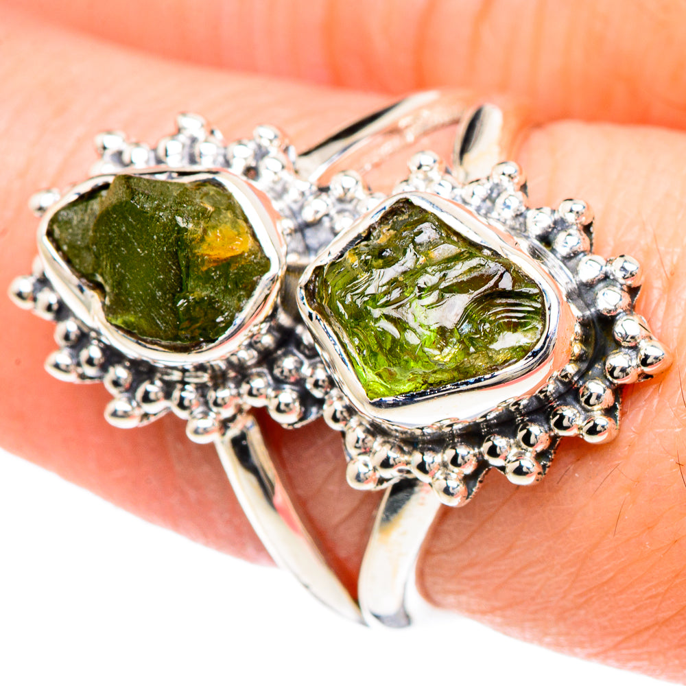 Peridot Rings handcrafted by Anasilvercos - RING93098