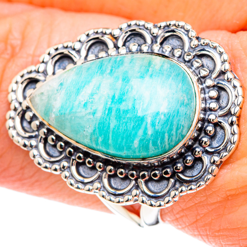 Larimar Rings handcrafted by Anasilvercos - RING93099