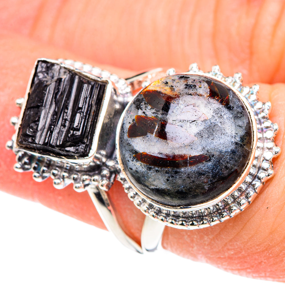 Astrophyllite Rings handcrafted by Anasilvercos - RING93128