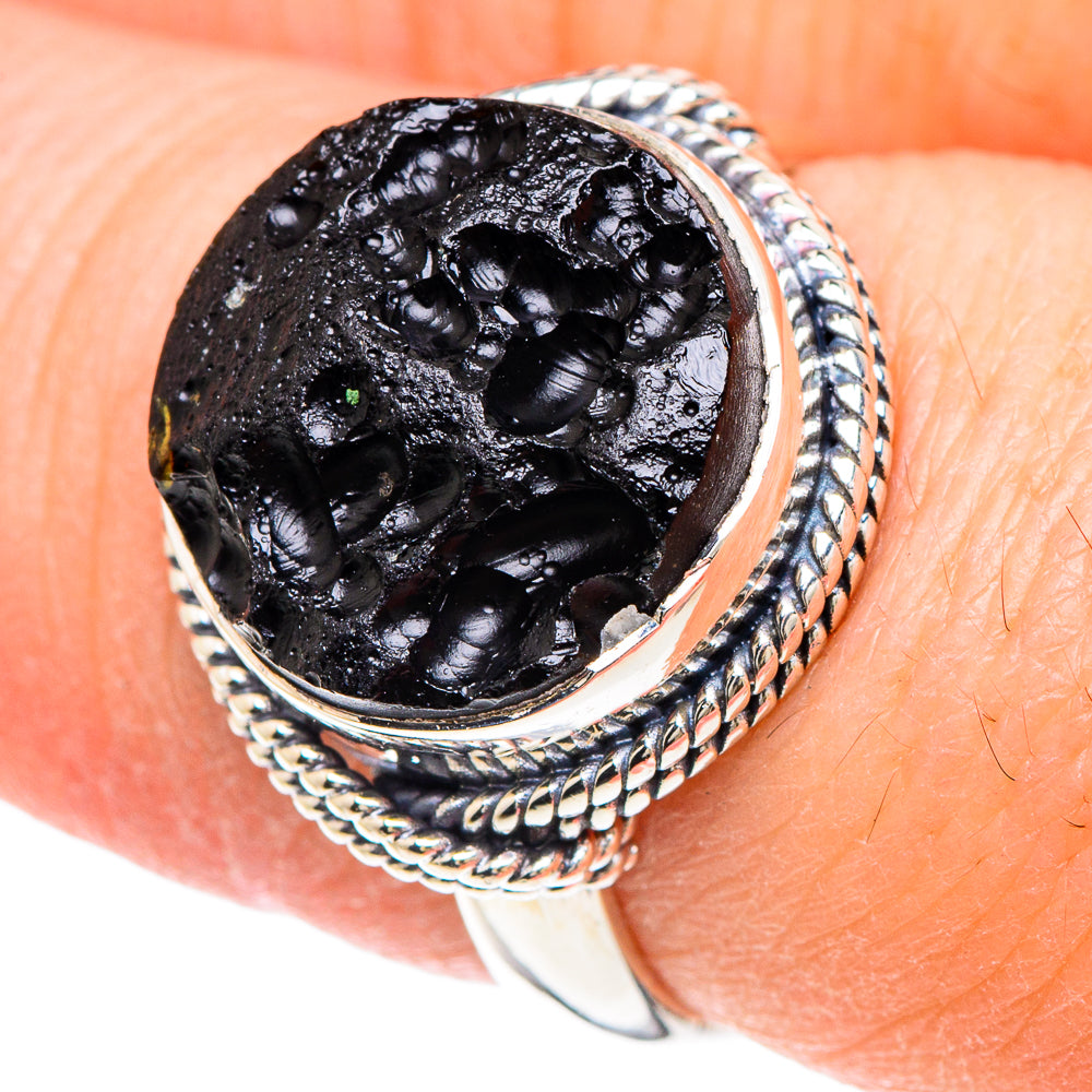 Tektite Rings handcrafted by Anasilvercos - RING93131