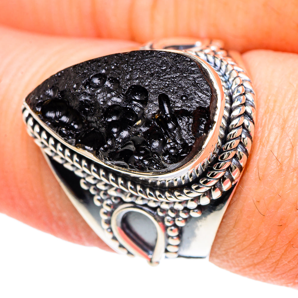 Tektite Rings handcrafted by Anasilvercos - RING93132