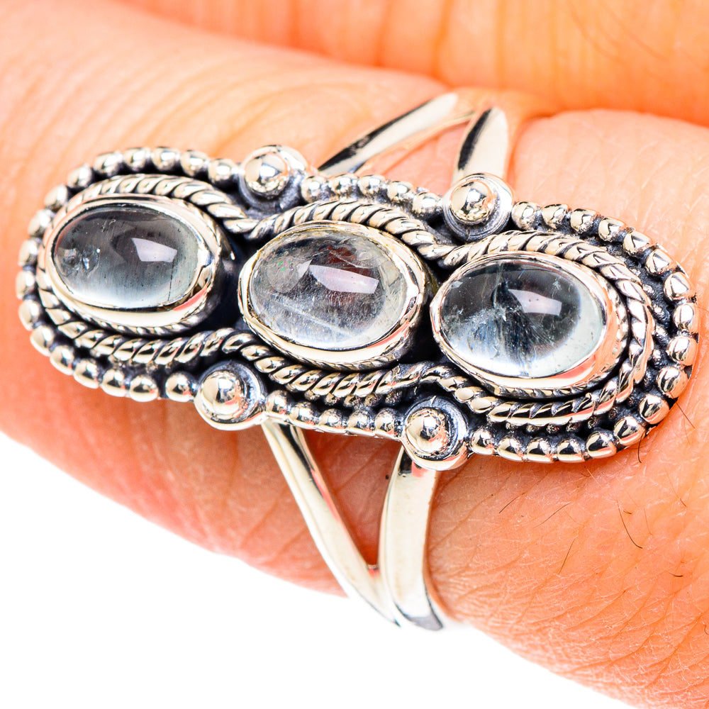 Aquamarine Rings handcrafted by Anasilvercos - RING93138