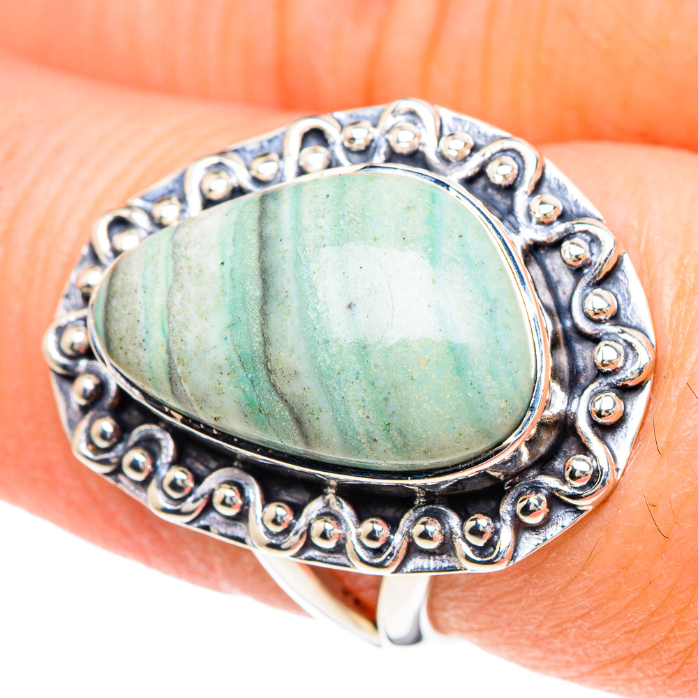 Ocean Jasper Rings handcrafted by Anasilvercos - RING93144