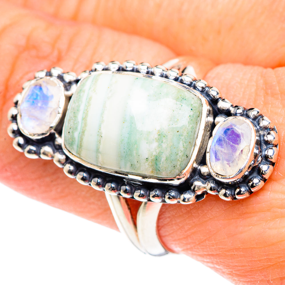 Ocean Jasper Rings handcrafted by Anasilvercos - RING93147