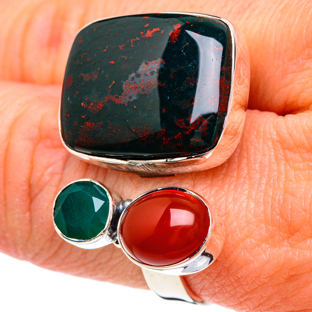 Bloodstone Rings handcrafted by Anasilvercos - RING93150