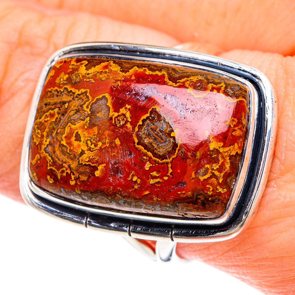 Morocco Agate Rings handcrafted by Anasilvercos - RING93154