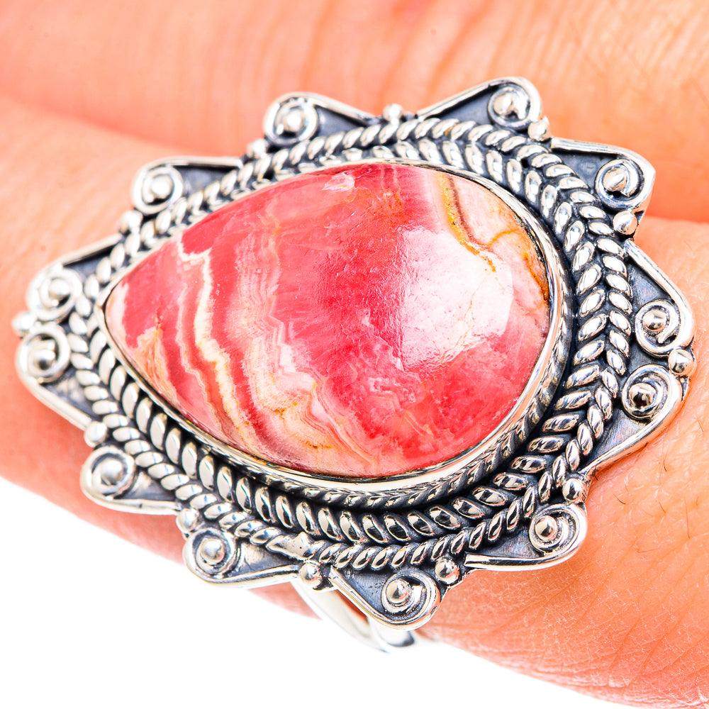 Rhodochrosite Rings handcrafted by Anasilvercos - RING93159