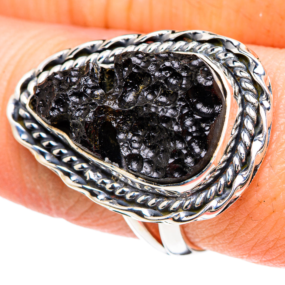 Tektite Rings handcrafted by Anasilvercos - RING93167