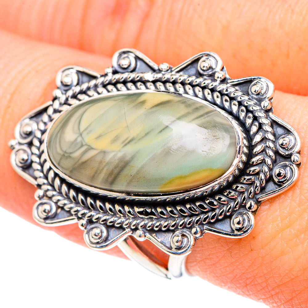 Willow Creek Jasper Rings handcrafted by Anasilvercos - RING93183