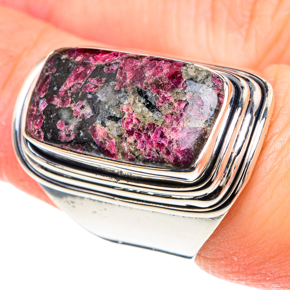 Russian Eudialyte Rings handcrafted by Anasilvercos - RING93188