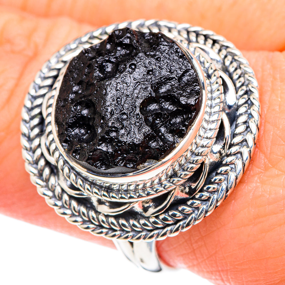 Tektite Rings handcrafted by Anasilvercos - RING93193