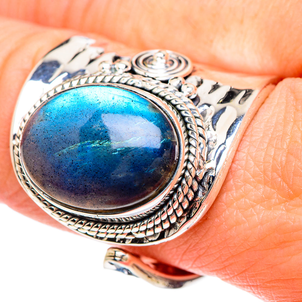 Labradorite Rings handcrafted by Anasilvercos - RING93208