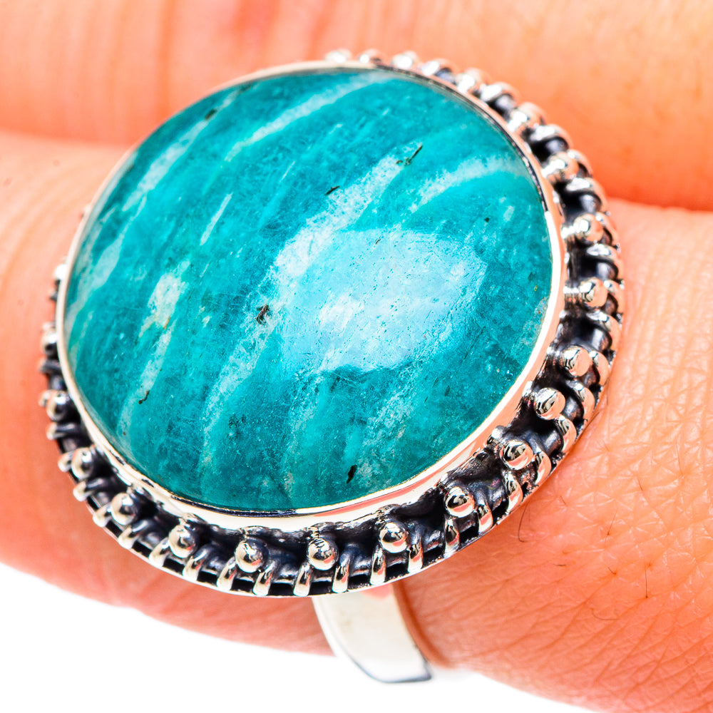 Amazonite Rings handcrafted by Anasilvercos - RING93210