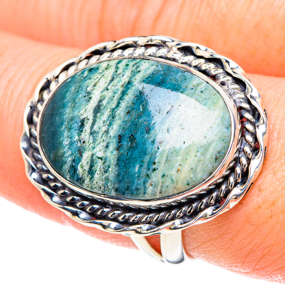 Ocean Jasper Rings handcrafted by Anasilvercos - RING93212