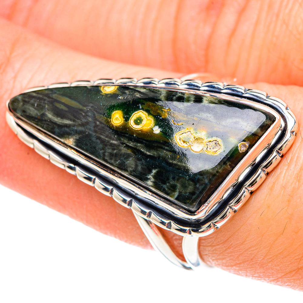 Ocean Jasper Rings handcrafted by Anasilvercos - RING93213