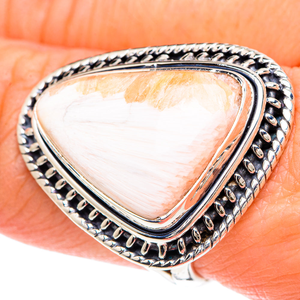 Scolecite Rings handcrafted by Anasilvercos - RING93216