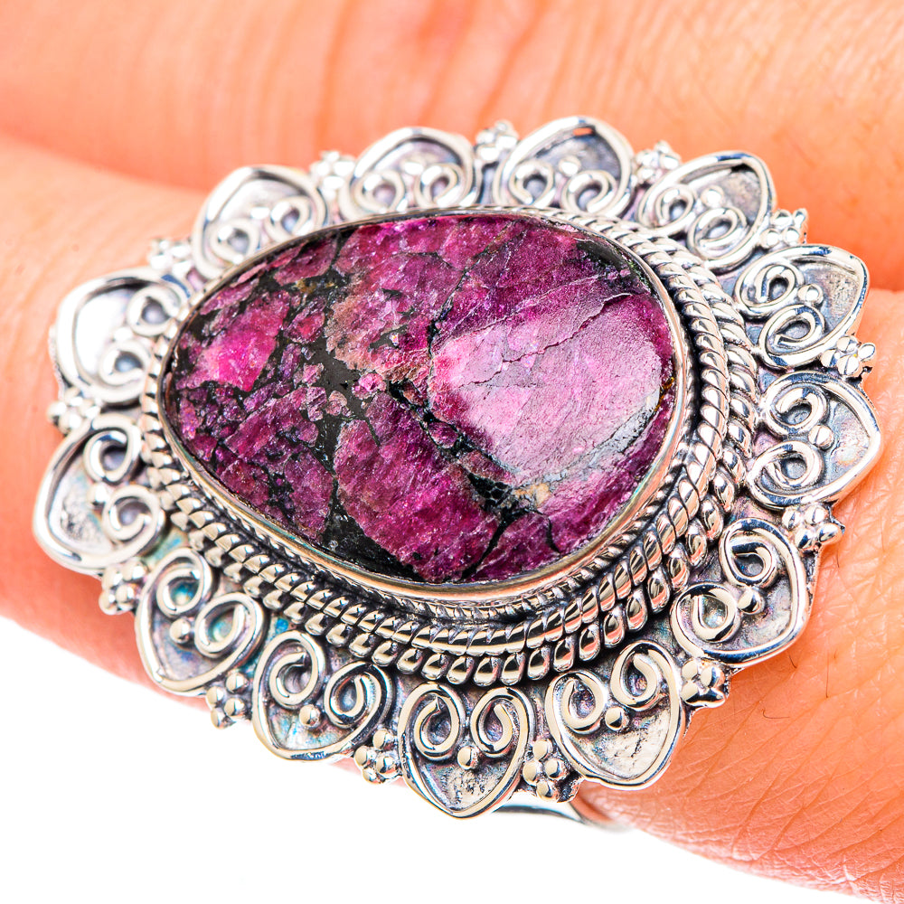 Russian Eudialyte Rings handcrafted by Anasilvercos - RING93218