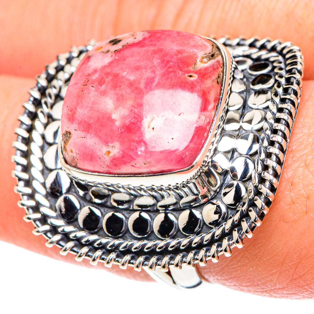 Rhodochrosite Rings handcrafted by Anasilvercos - RING93219
