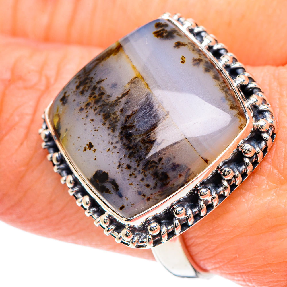 Dendritic Opal Rings handcrafted by Anasilvercos - RING93231
