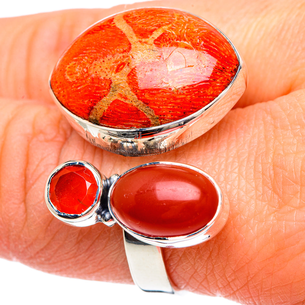 Sponge Coral Rings handcrafted by Anasilvercos - RING93253