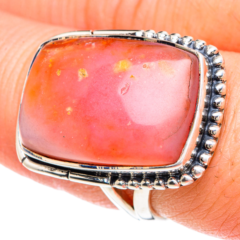 Pink Opal Rings handcrafted by Anasilvercos - RING93255