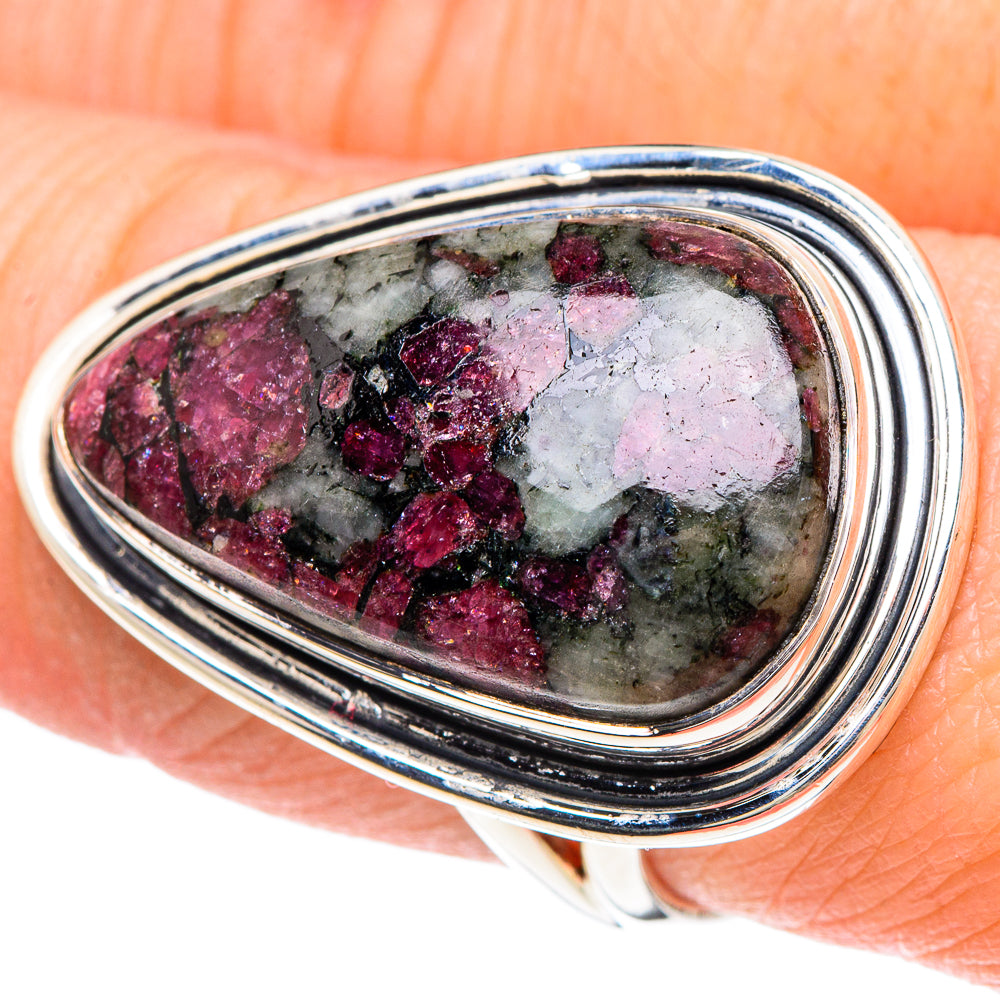 Russian Eudialyte Rings handcrafted by Anasilvercos - RING93257