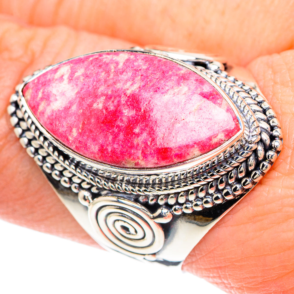 Thulite Rings handcrafted by Anasilvercos - RING93276
