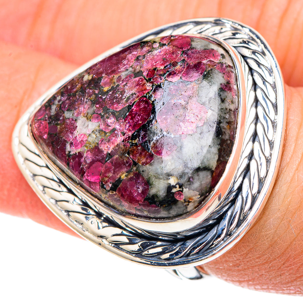 Russian Eudialyte Rings handcrafted by Anasilvercos - RING93280