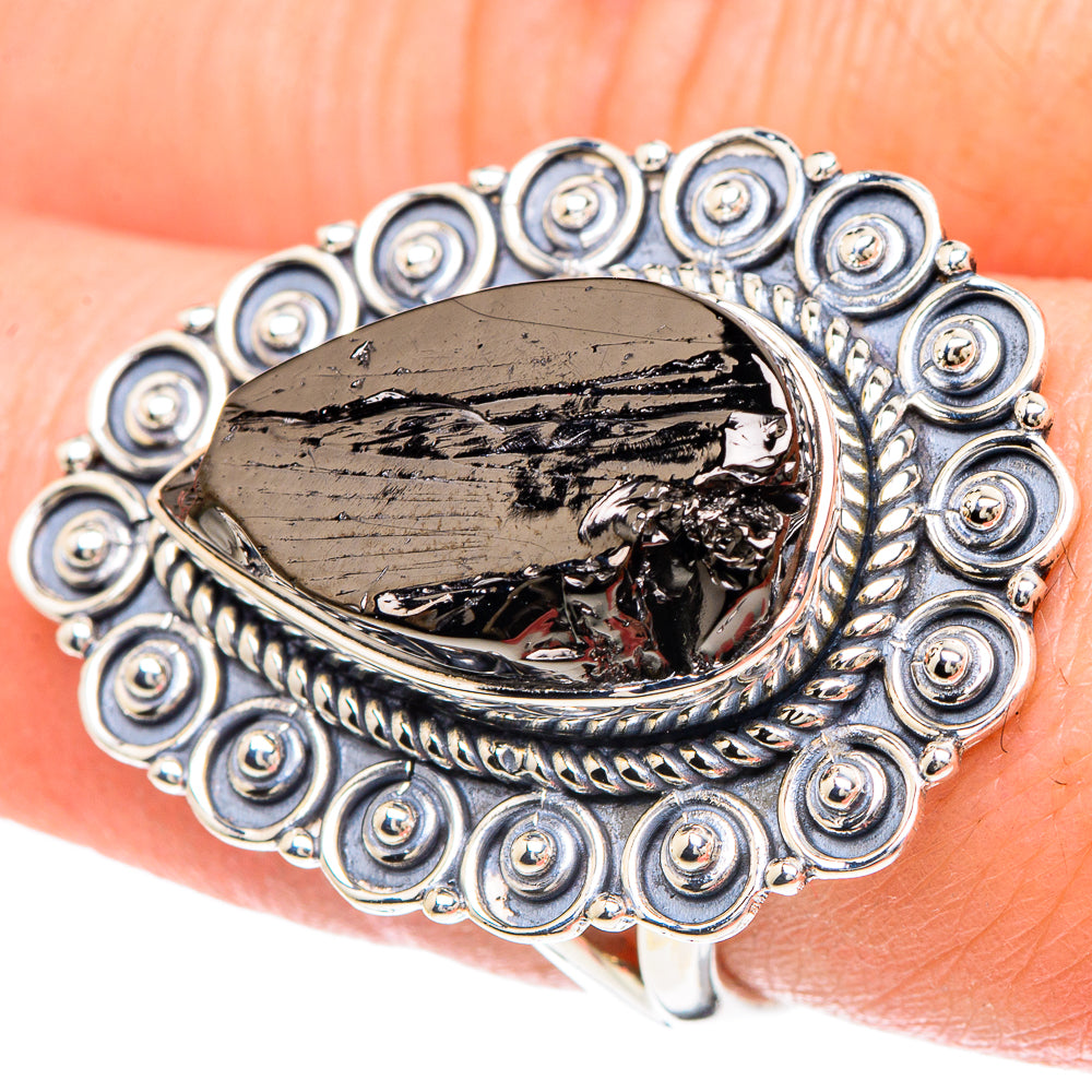 Shungite Rings handcrafted by Anasilvercos - RING93285