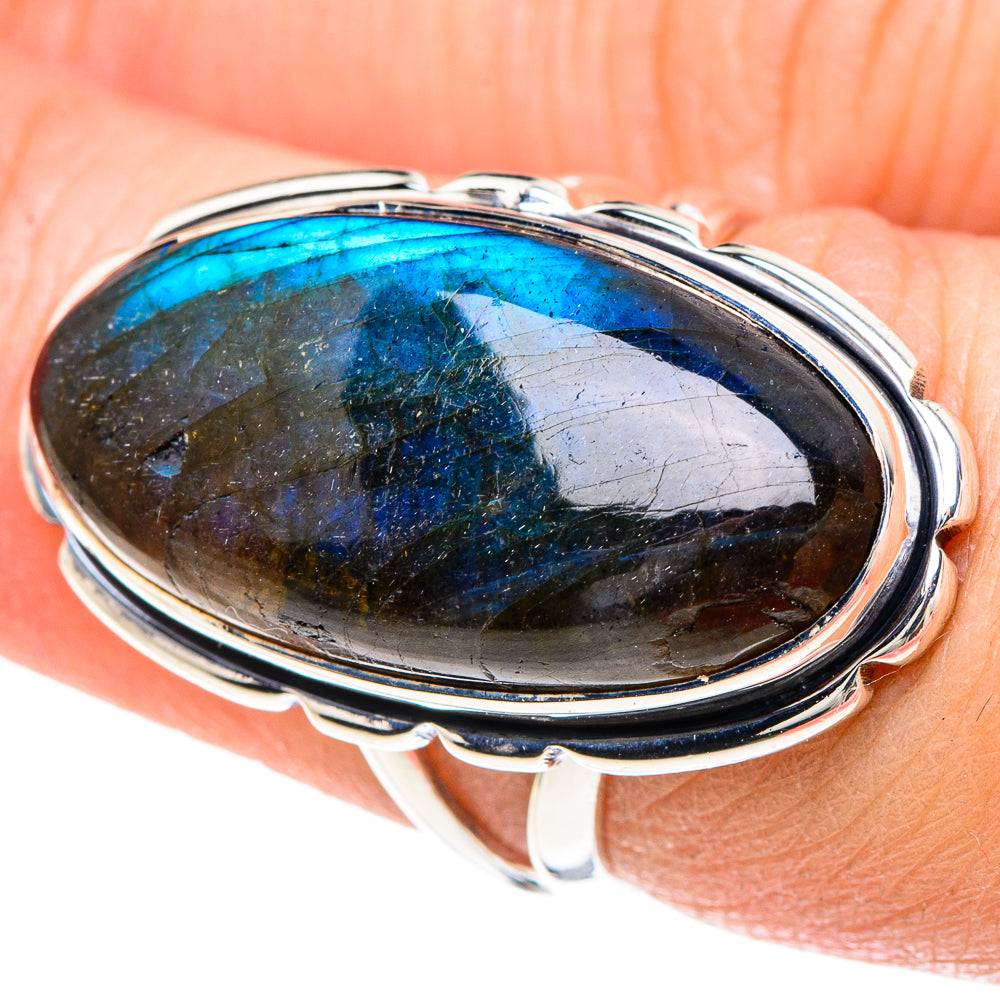 Labradorite Rings handcrafted by Anasilvercos - RING93286