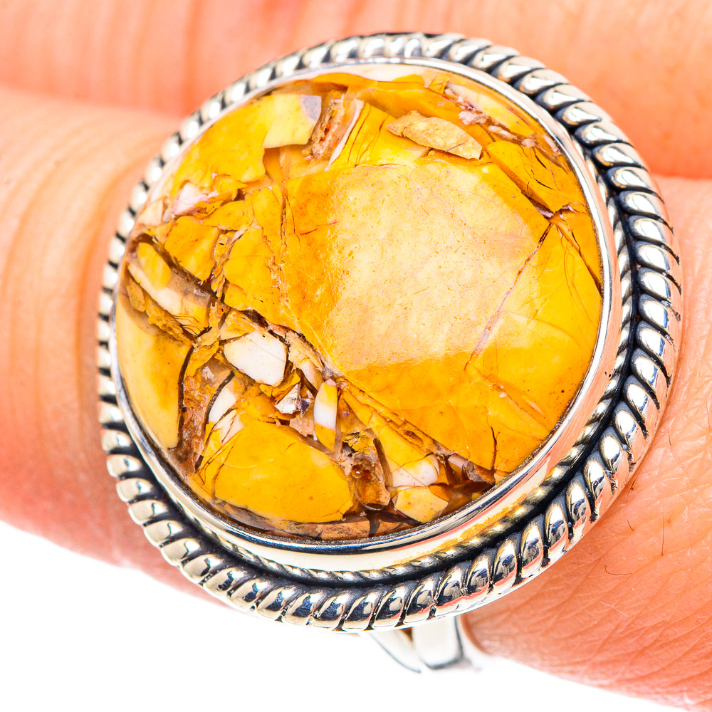 Brecciated Mookaite Rings handcrafted by Anasilvercos - RING93296