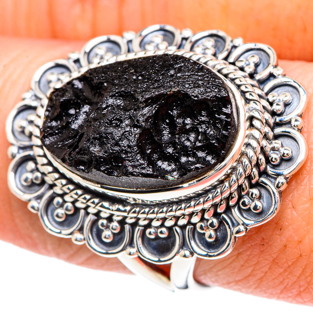 Tektite Rings handcrafted by Anasilvercos - RING93301