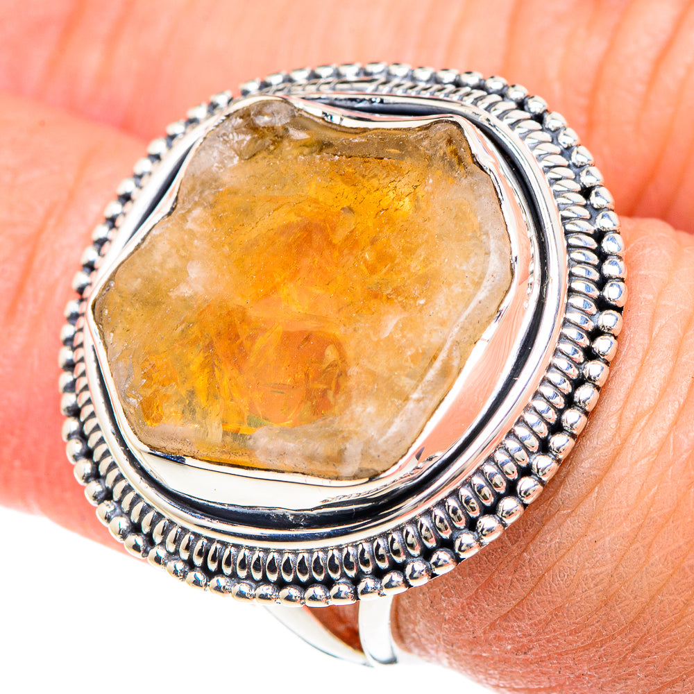 Citrine Rings handcrafted by Anasilvercos - RING93312