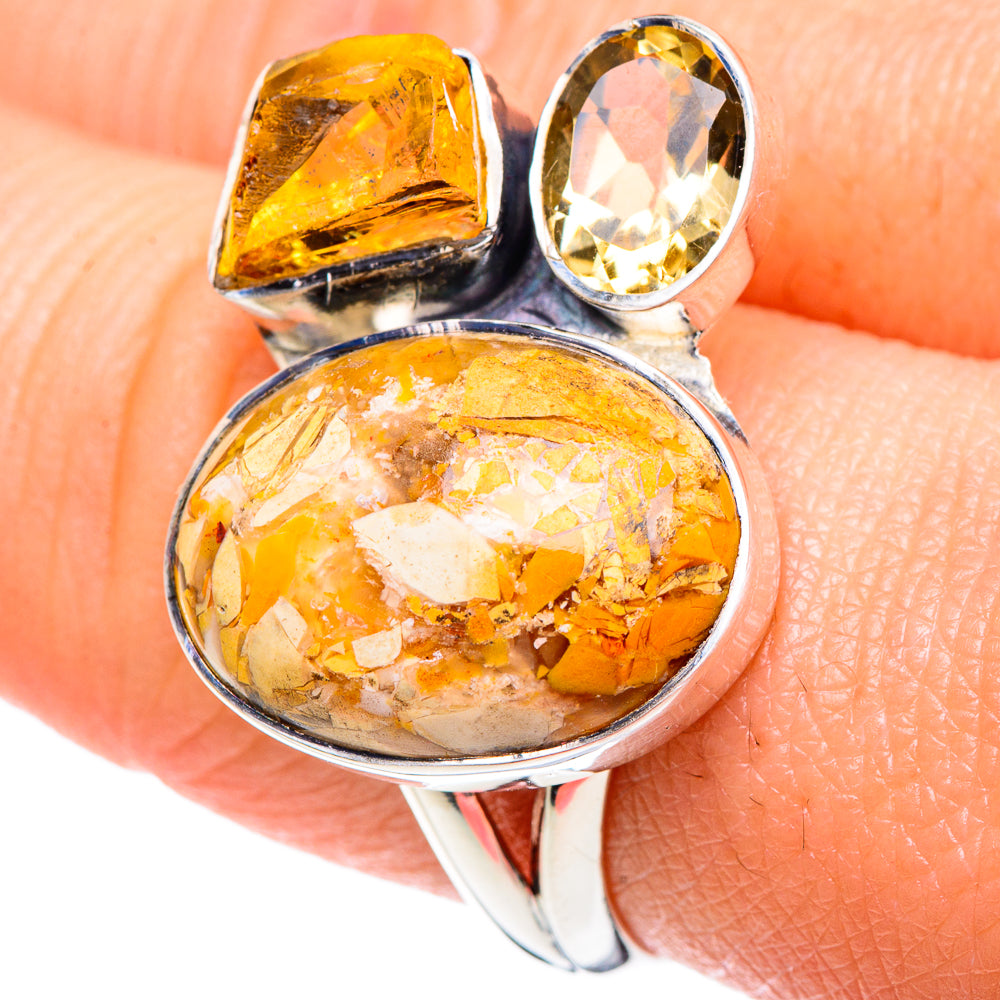 Brecciated Mookaite Rings handcrafted by Anasilvercos - RING93328