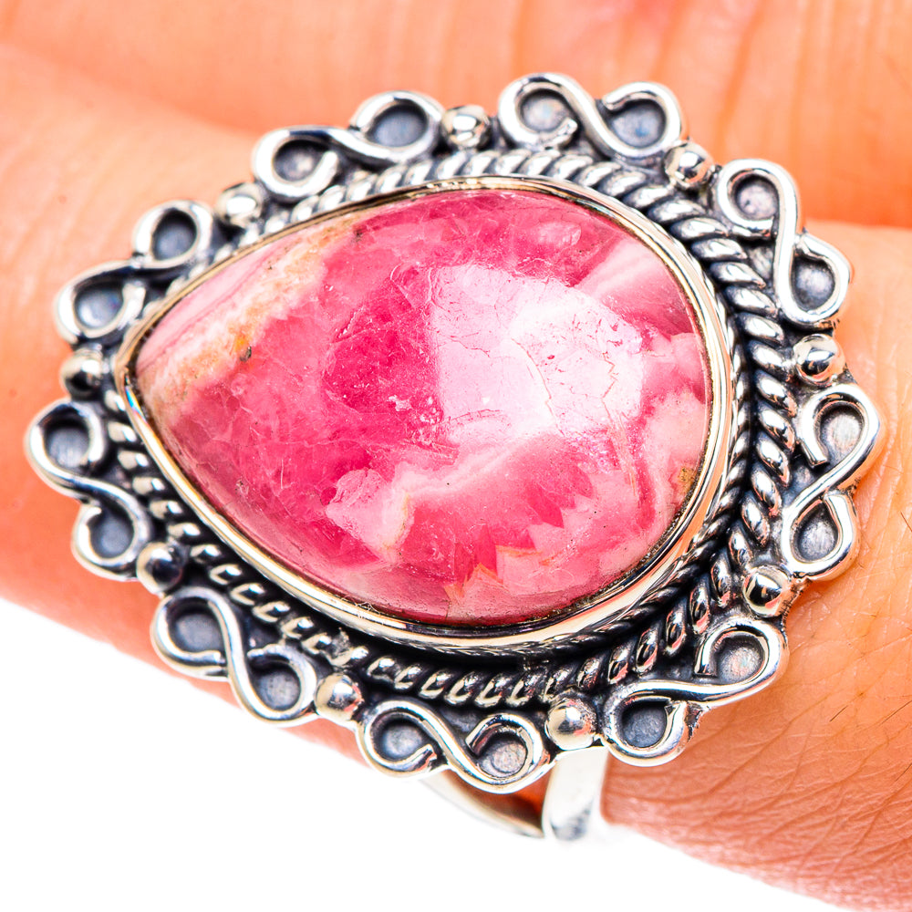 Rhodochrosite Rings handcrafted by Anasilvercos - RING93331