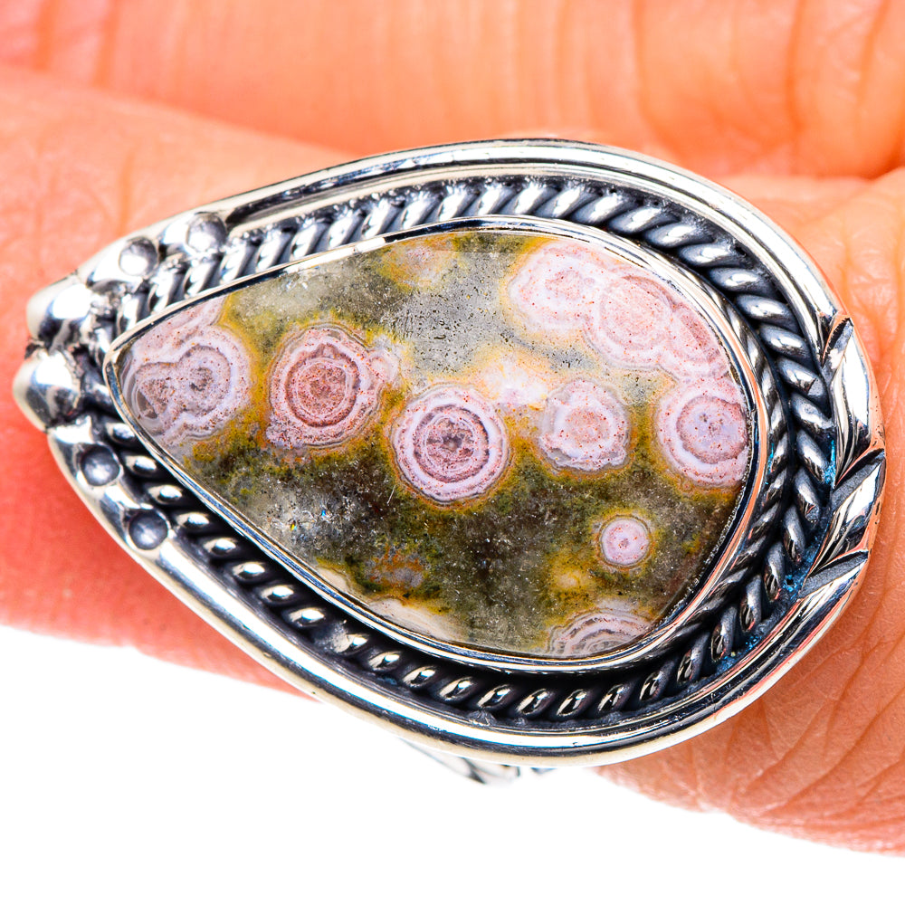 Ocean Jasper Rings handcrafted by Anasilvercos - RING93364
