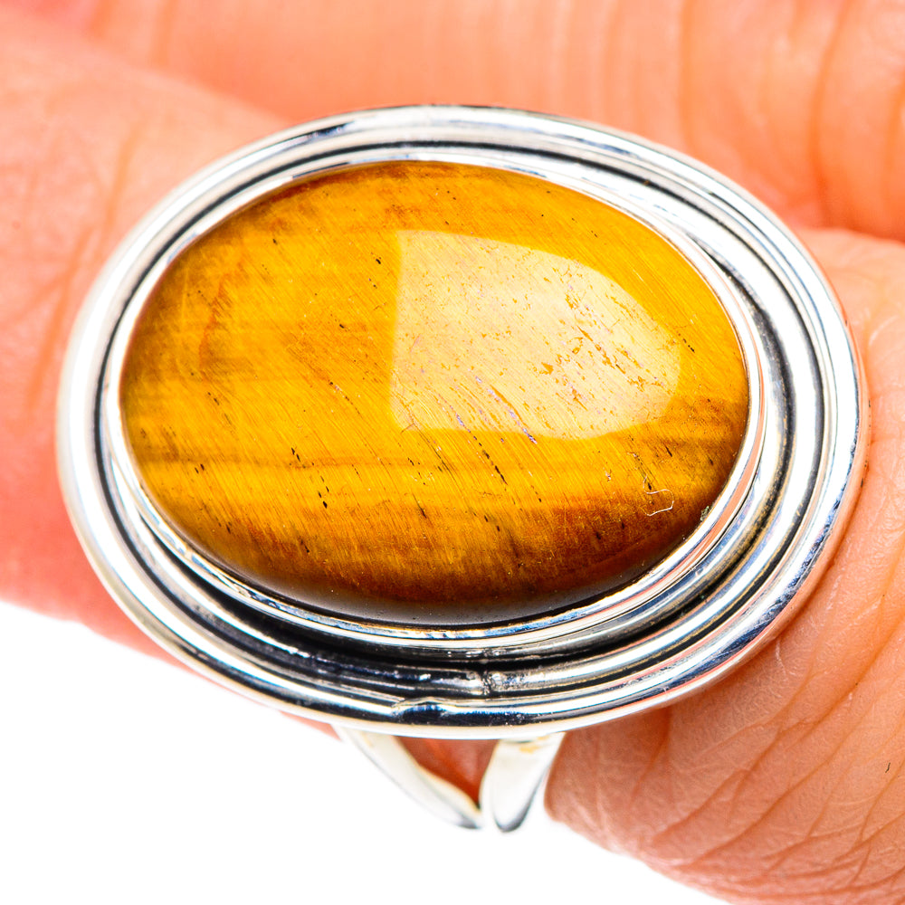 Tiger Eye Rings handcrafted by Anasilvercos - RING93365