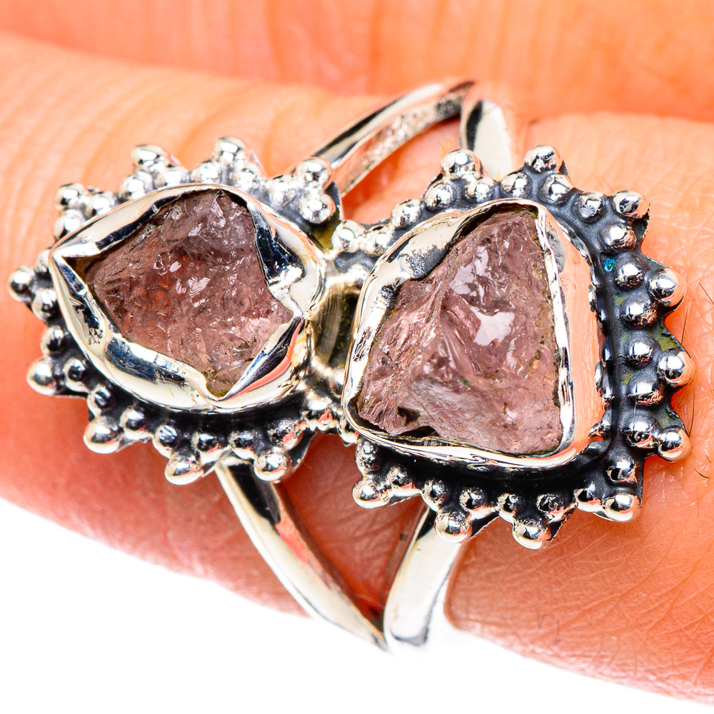 Rose Quartz Rings handcrafted by Anasilvercos - RING93368