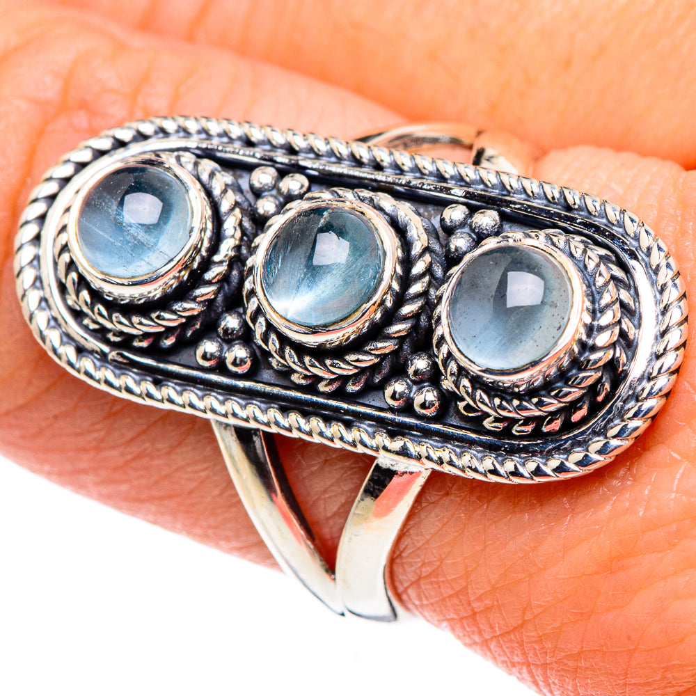Aquamarine Rings handcrafted by Anasilvercos - RING93379
